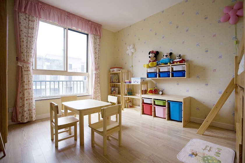 田园地中海混搭复式儿童房装修效果图