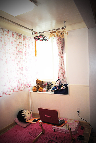 韩式风格一室一厅10平米阳台榻榻米装修效果图