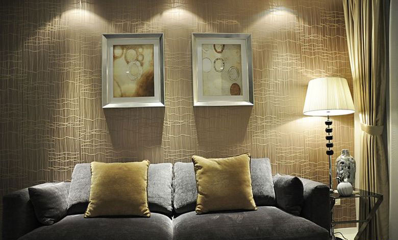 简约风格四室一厅30平米客厅沙发软装设计效果图