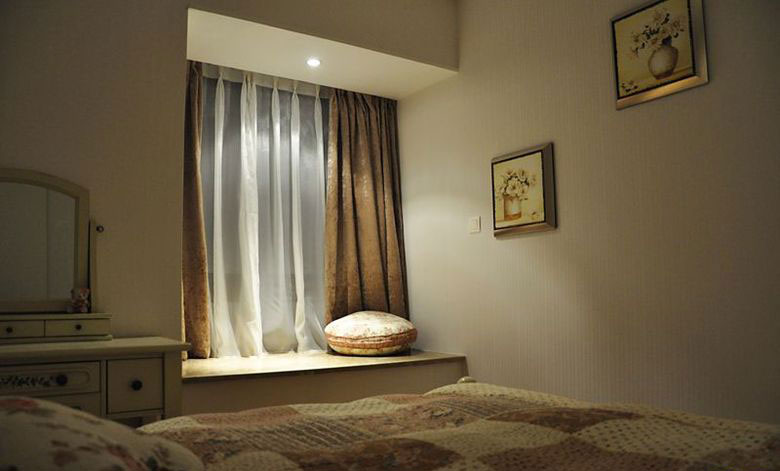 简约风格两室一厅20平米卧室飘窗软装效果图