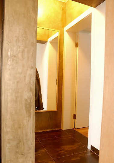 简约风格两室一厅小户型10平米玄关镜子装潢效果图