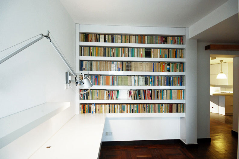 现代美式混搭三层loft小书房装修效果图