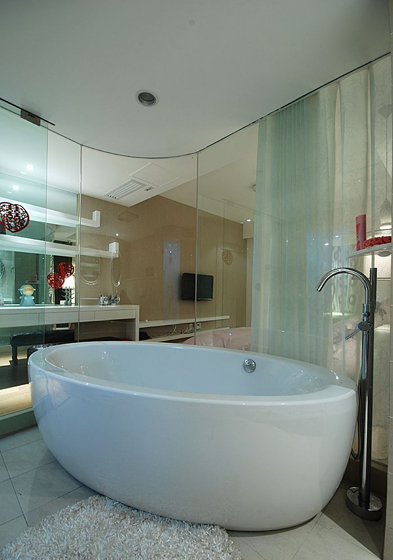 现代风格四室两厅20平米卫生间卫浴装修效果图