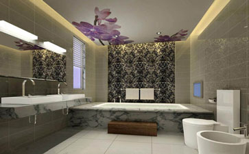 卫浴间壁纸装修介绍 卫浴壁纸如何黏贴