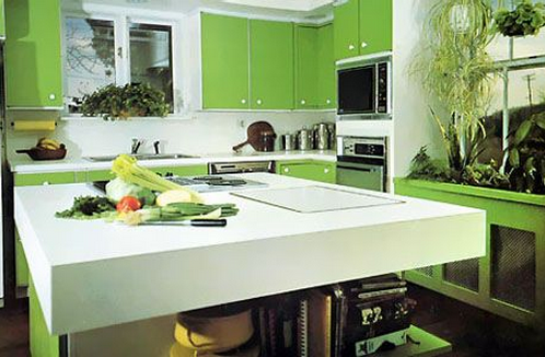 绿色系厨房装修案例赏析