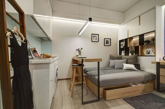 零居室设计让40平米的小户型也可拥有大空间