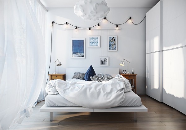 十款北欧风格卧室效果图，教你打造清爽简约卧室
