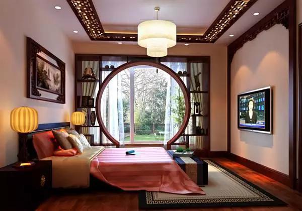 中式风格卧室装修效果图,打造古香古色经典卧室