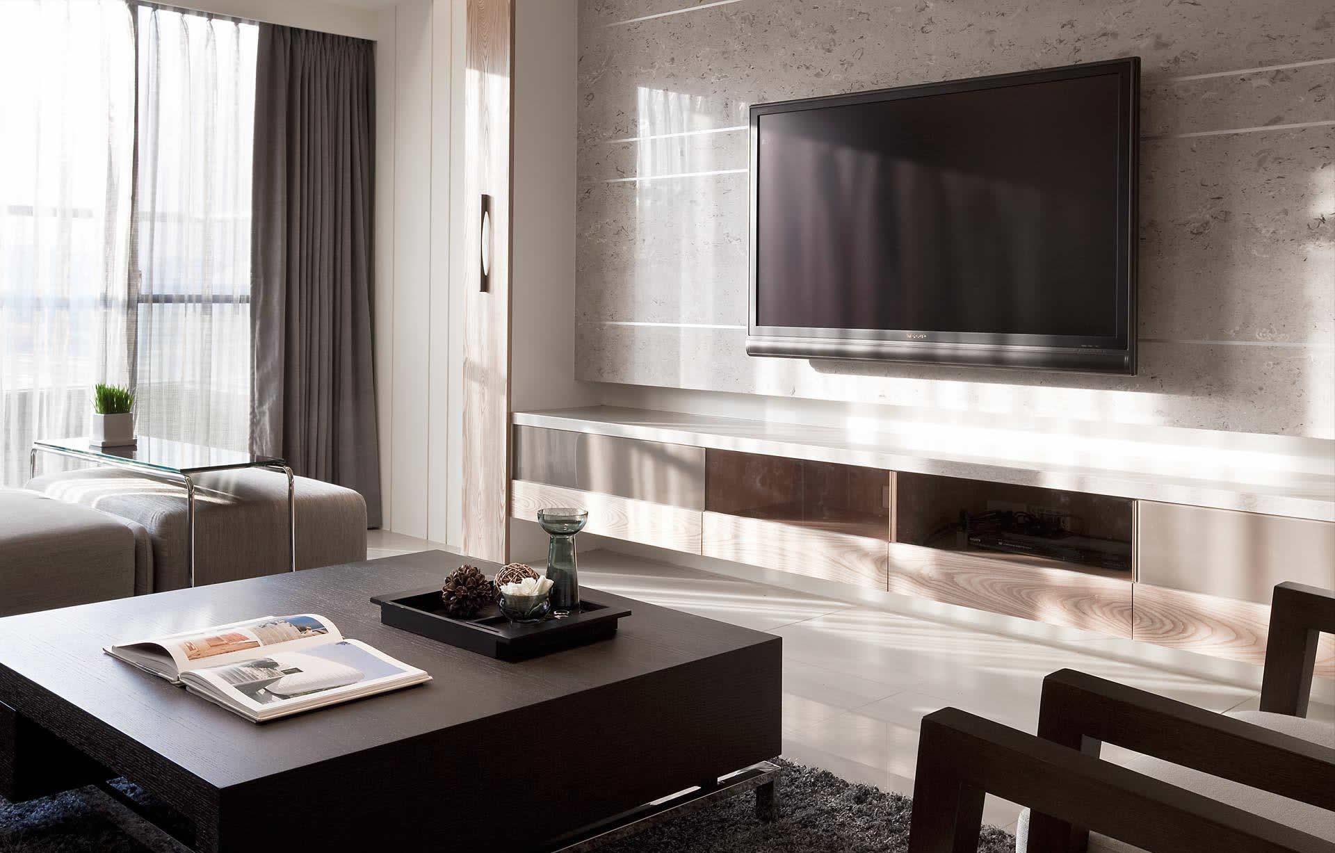 欧式风格微晶石电视背景墙效果图 – 设计本装修效果图