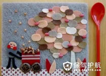 布艺贴画的来源和制作