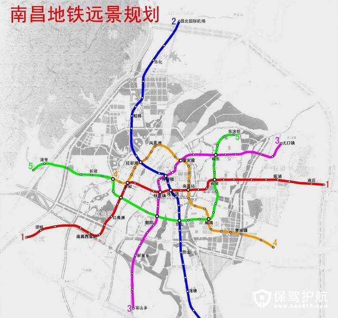 南昌地铁规划路线图是什么