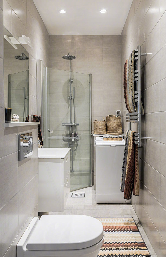 卫浴室 72m²现代简约公寓，时尚大气