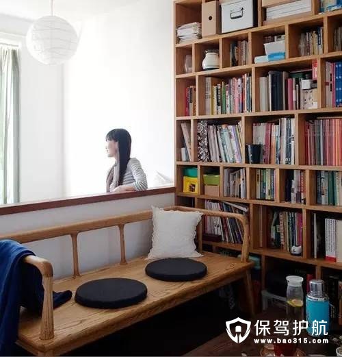兼具客厅和书房功能的宜家装修效果图