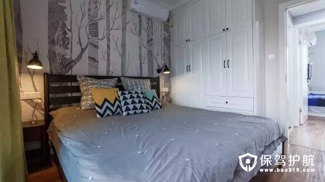 北欧风格挪威森林卧室背景墙装修效果图