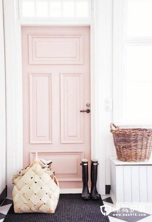 粉红门窗