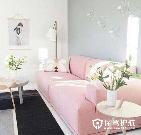 粉红沙发