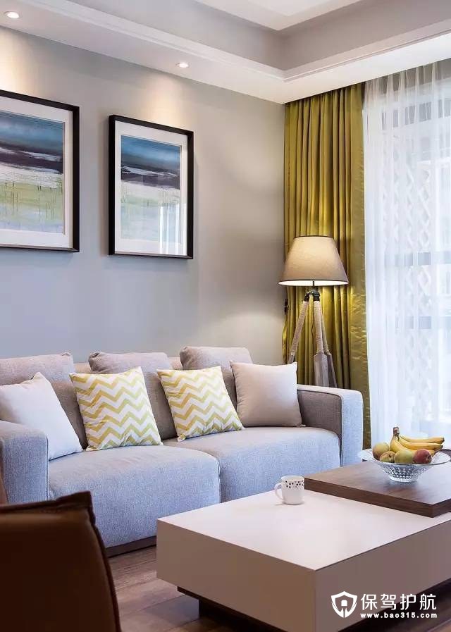 慵懒、舒服现代简约风格客厅沙发背景墙