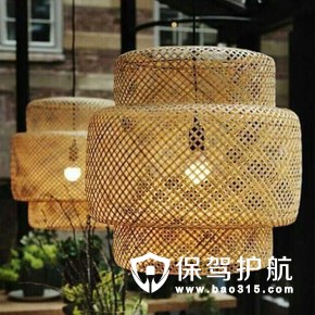 中式竹编餐厅装饰吊灯