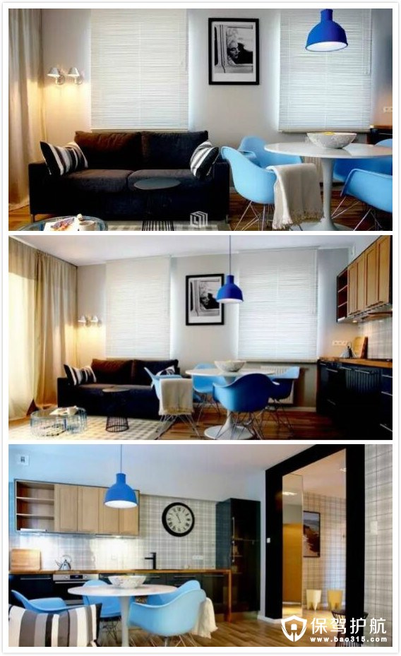 波兰经典格纹元素公寓设计