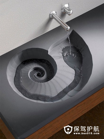阶梯式旋涡洗手台设计