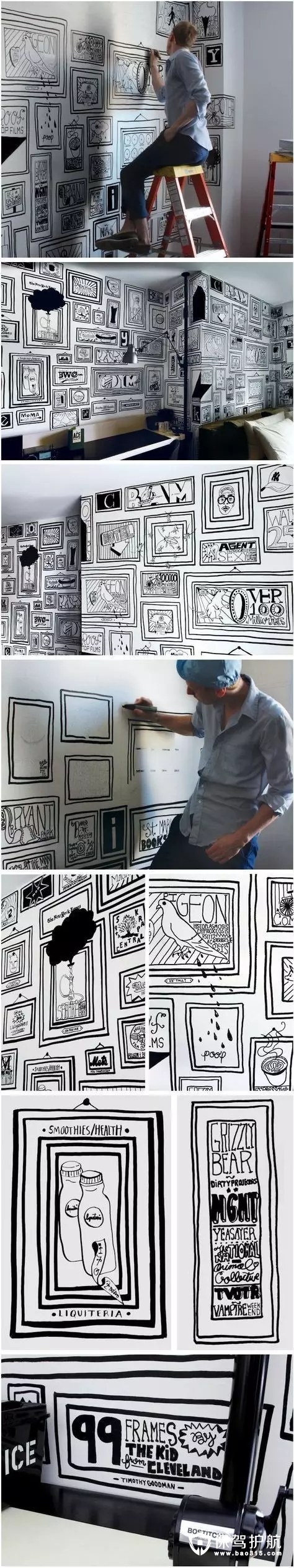 纽约艺术家 Timothy Goodman手绘墙