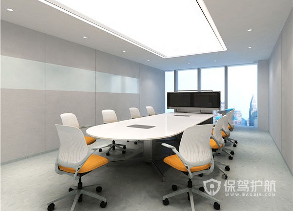 现代风格小会议室装修效果图
