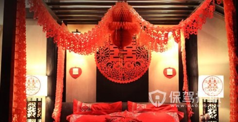 中式婚房布置效果图-保驾护航装修网