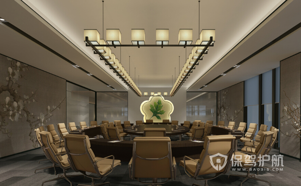 典雅的中式会议室设计