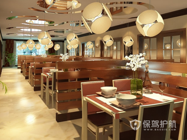中式快餐店设计效果图-保驾护航