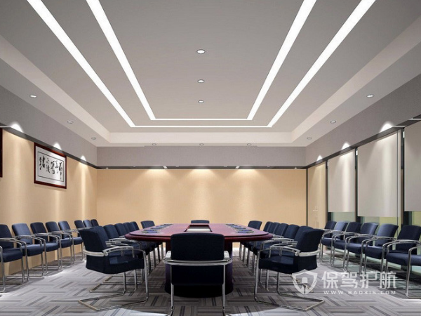 大型会议室欧式风格装修实景图