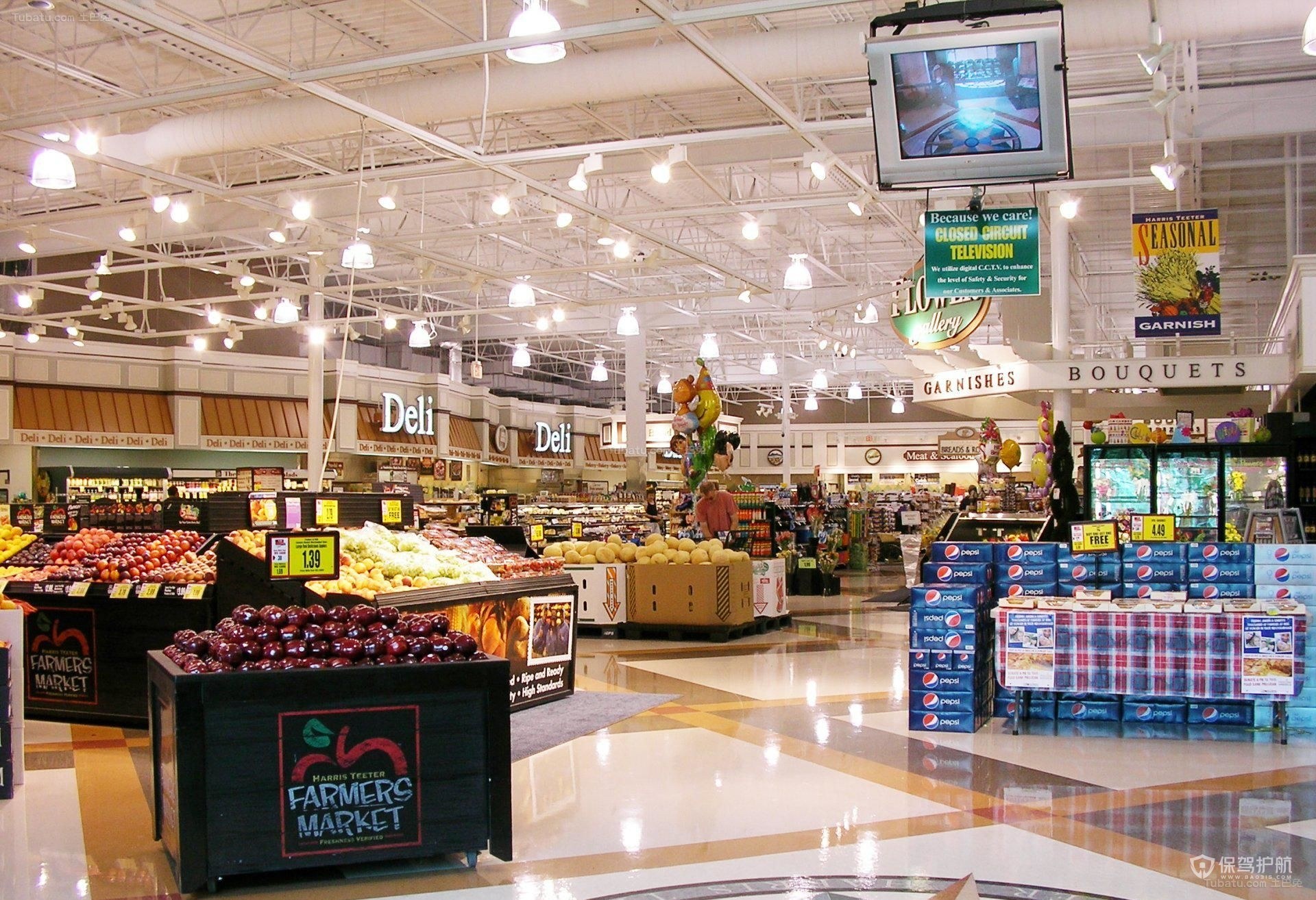 现代化大型超市装修效果图
