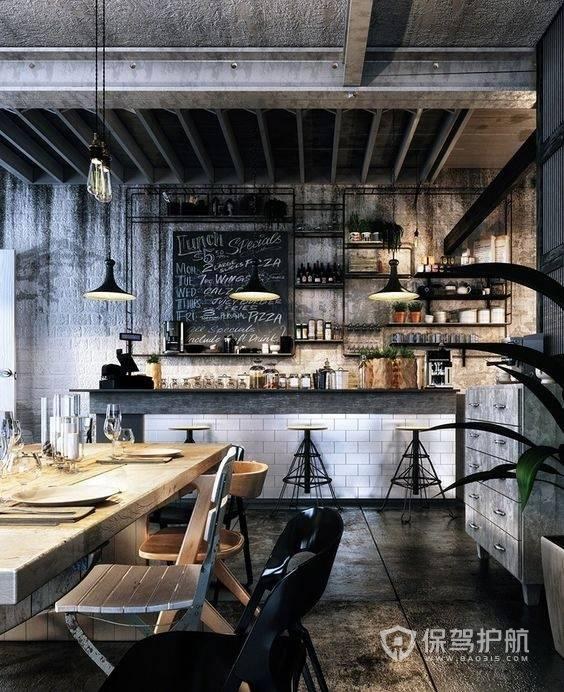 小资工业风现代感咖啡店室内设计