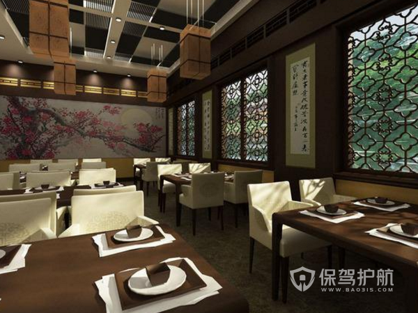 中式餐厅装修效果图片