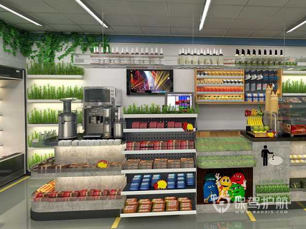 中小型超市装修设计效果图
