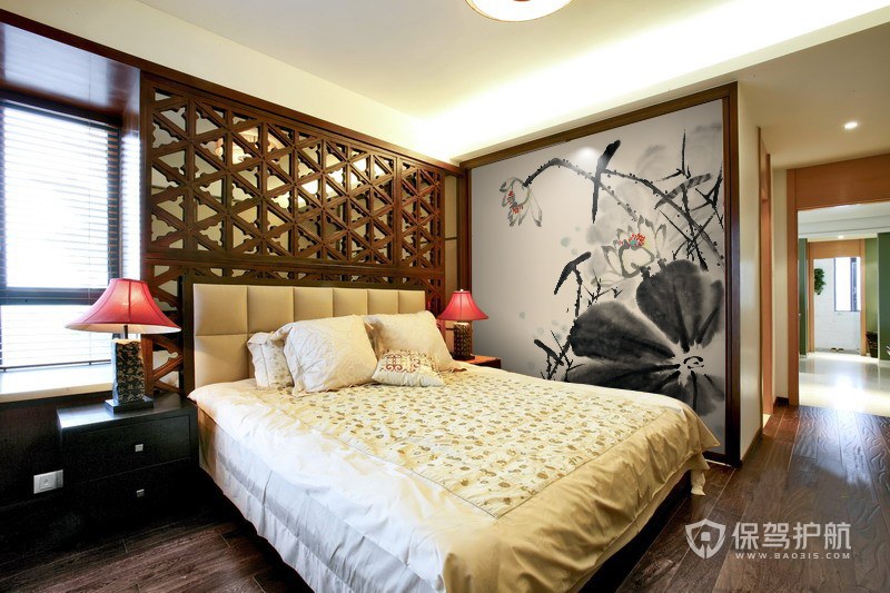 中式古典卧室装修实景图