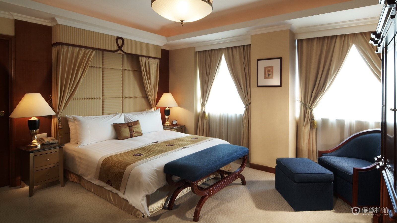 东南亚度假酒店客房装修效果图
