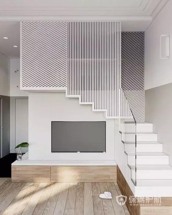 楼梯间电视墙设计-保驾护航装修网
