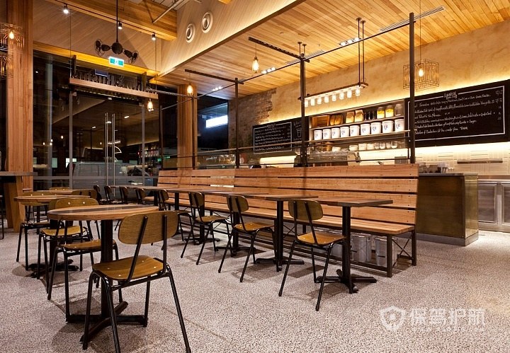 特色美食原木咖啡厅装修效果图