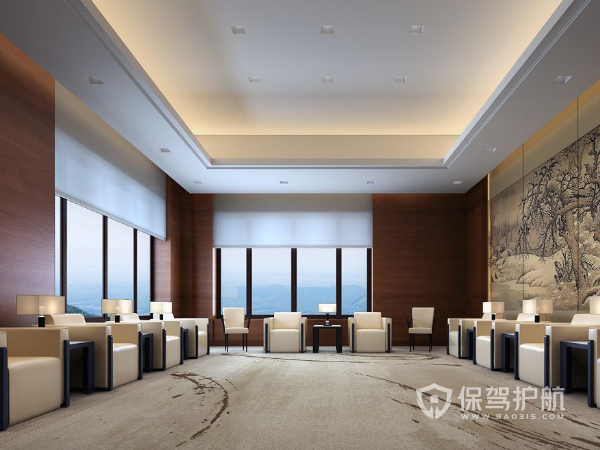 办公接待室设计效果图
