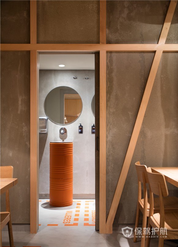 日式咖啡馆卫生间装修效果图