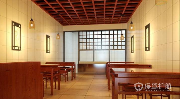 日式特色小吃店装修实景图