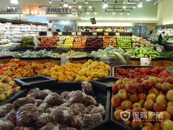 鲜农水果超市装修设计效果图
