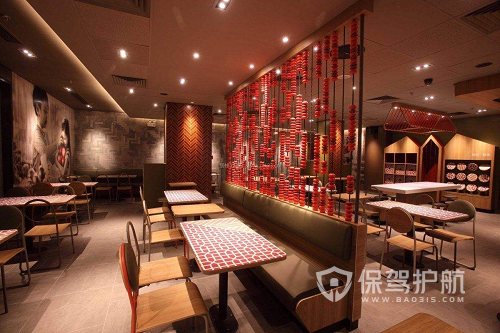中式快餐店装修图-保驾护航