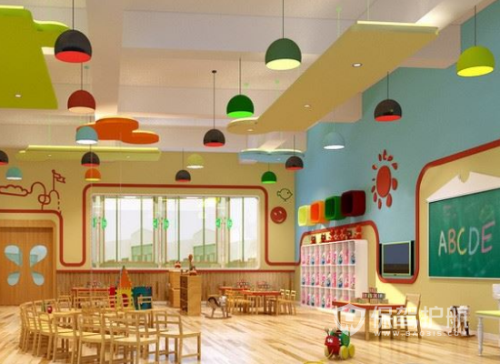 现代风格幼儿园教室装修效果图