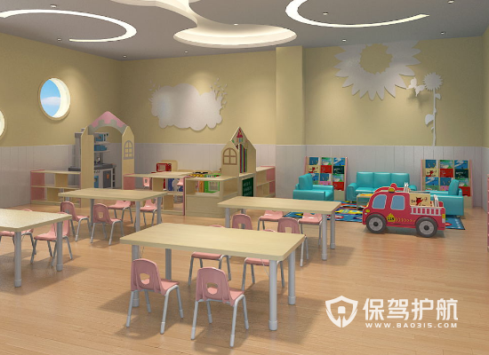 大型幼儿园活动室装修效果图