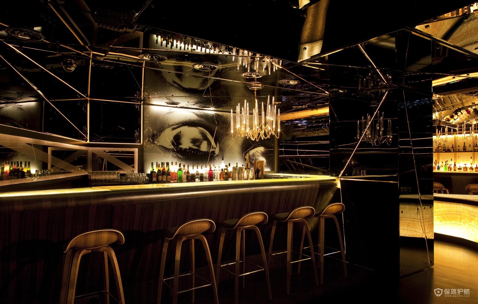 现代风酒吧收银台装修效果图-保驾护航装修网