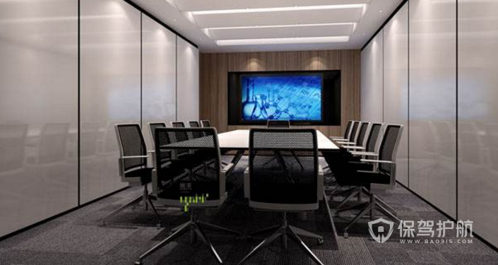 现代会议室装修效果图