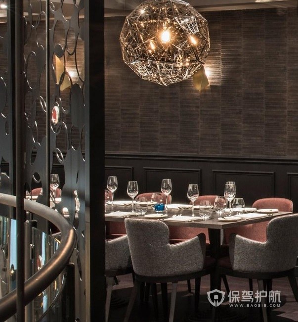 现代中式餐厅装修效果图