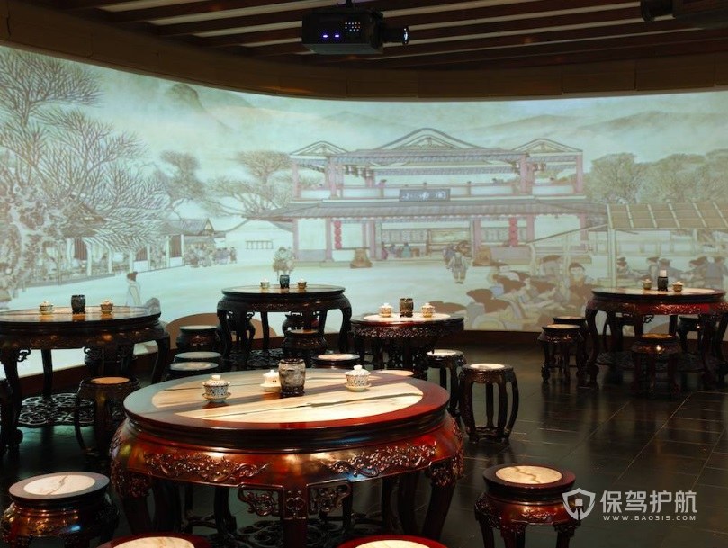 中式创意餐厅装修效果图