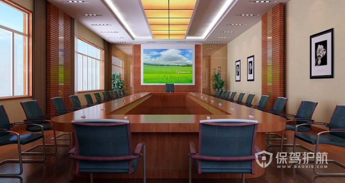 传统会议室装修效果图